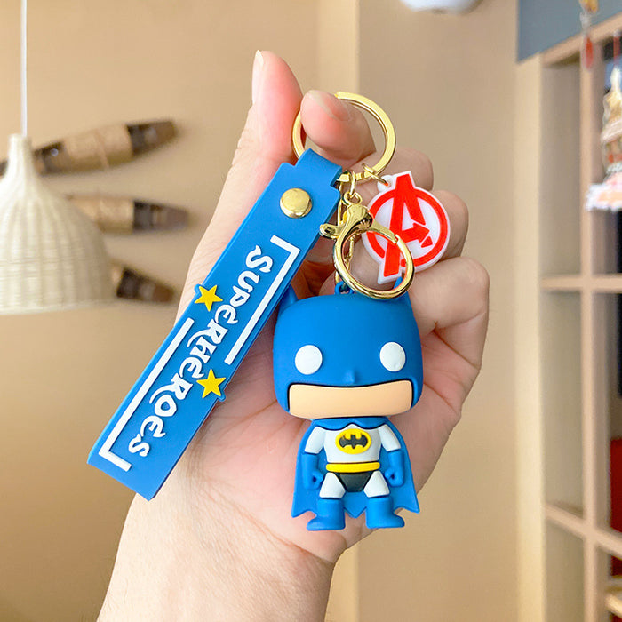 Wholesale keychain pvc cartoon glue doll MOQ≥2 JDC-KC-YDao005