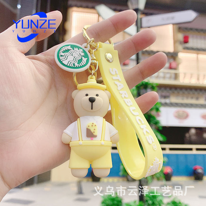 Wholesale Cartoon PVC Cute Bear Keychain (F) JDC-KC-YunZ001