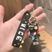 Jewelry WholesaleWholesale Cartoon Space Bear Silicone Keychain JDC-KC-FeiRun010 Keychains 飞润 %variant_option1% %variant_option2% %variant_option3%  Factory Price JoyasDeChina Joyas De China