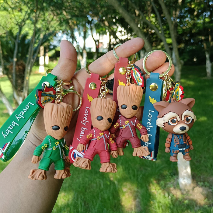 Wholesale Keychain PVC Cute Cartoon Doll Pendant MOQ≥3 JDC-KC-YChaang012