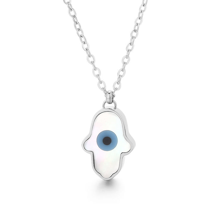 Wholesale Necklaces Titanium Steel Opal Devil's Eye JDC-NE-PERMKAL001