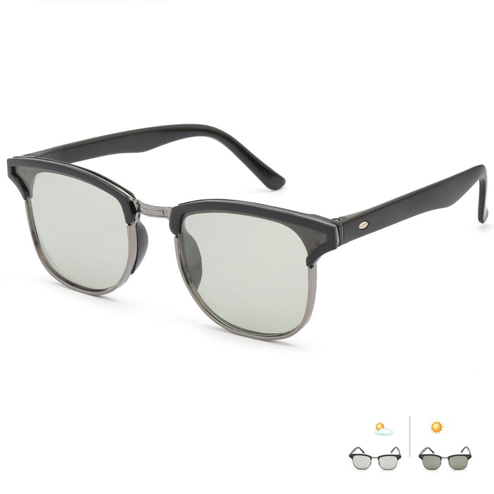 Jewelry WholesaleWholesale color changing lens metal large frame sunglasses JDC-SG-XingY007 Sunglasses 兴业 %variant_option1% %variant_option2% %variant_option3%  Factory Price JoyasDeChina Joyas De China