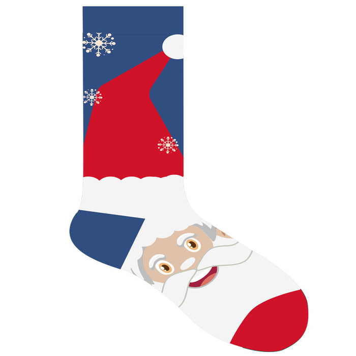 Wholesale Socks Cotton Christmas Santa Claus Socks MOQ≥3 JDC-SK-JTeng002