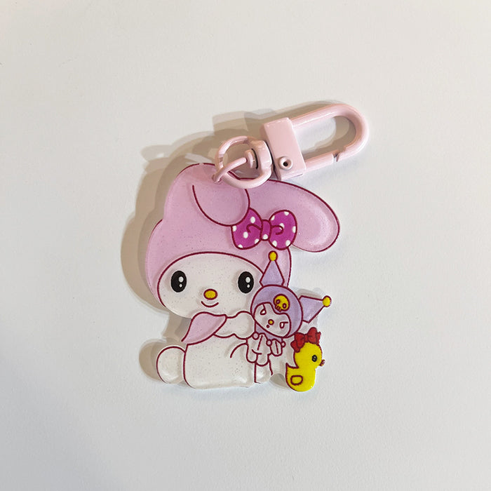 Wholesale keychain acrylic cartoon car bag pendant  (S) JDC-KC-GSXM096