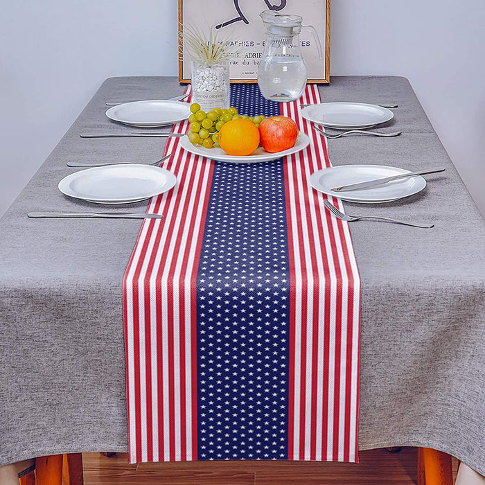 Wholesale 4th of July Independence Day Linen Tablecloth MOQ≥2 JDC-TC-OuH006