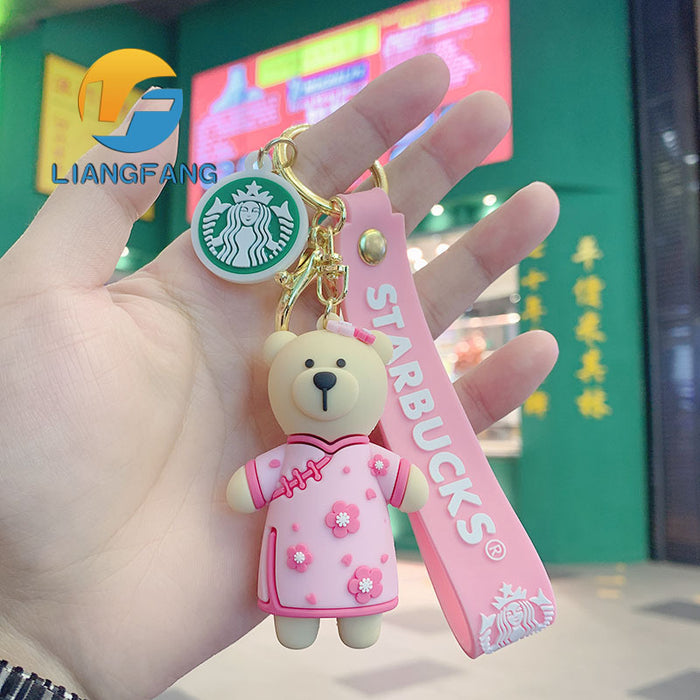 Wholesale Trend Cartoon Epoxy Keychain Cute Doll JDC-KC-LFang001