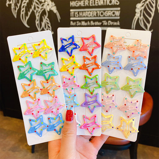 Jewelry WholesaleWholesale children's lovely star hair clip JDC-HC-DingS001 Hair Clips 鼎硕 %variant_option1% %variant_option2% %variant_option3%  Factory Price JoyasDeChina Joyas De China