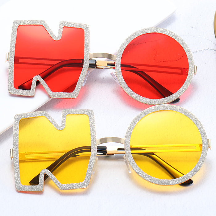 Wholesale AC Lens Letter Trend Ocean Sheet Ladies Sunglasses JDC-SG-YuH010