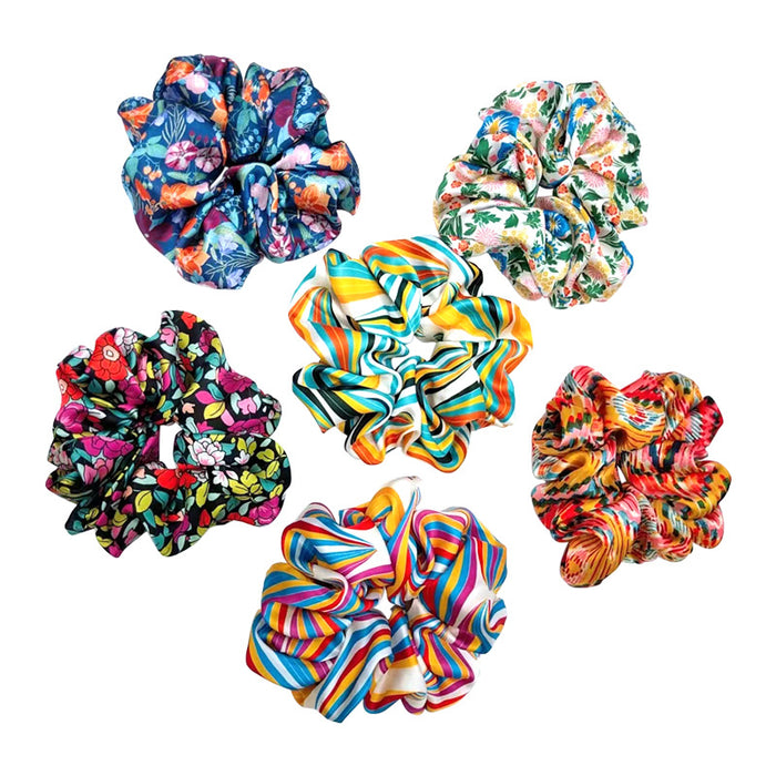 Jewelry WholesaleWholesale Retro Tied Hair Color Floral Rubber Band JDC-HS-Pengl002 Hair Scrunchies 朋来 %variant_option1% %variant_option2% %variant_option3%  Factory Price JoyasDeChina Joyas De China