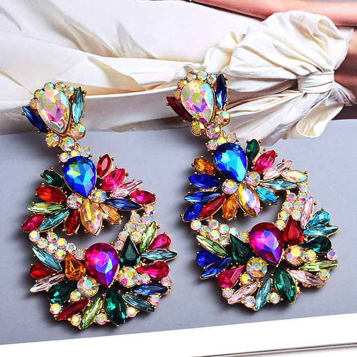 Jewelry WholesaleWholesale Color Rhinestone Crystal Irregular Earrings JDC-ES-SK098 Earrings 深刻 %variant_option1% %variant_option2% %variant_option3%  Factory Price JoyasDeChina Joyas De China