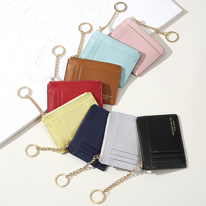 Wholesale PU Leather Wallet Keychain JDC-KC-HTao002