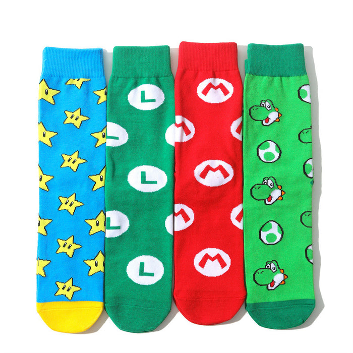 Wholesale socks cotton mushroom cartoon MOQ≥8 JDC-SK-HuiHe024