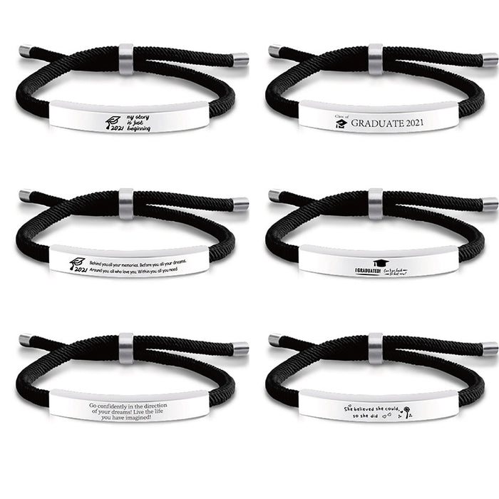 Jewelry WholesaleWholesale Braided Stainless Steel Graduation Season Bracelet JDC-BT-GangGu005 Bracelet 钢古 %variant_option1% %variant_option2% %variant_option3%  Factory Price JoyasDeChina Joyas De China