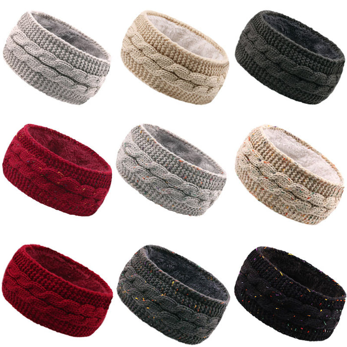 Wholesale Headband Fabric Plush Knitting Warm Sports JDC-HD-XQ001