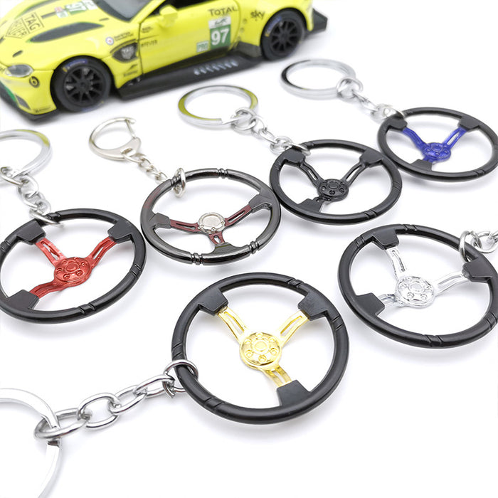 Jewelry WholesaleWholesale Steering Wheel Zinc Alloy Car Keychain MOQ≥5 JDC-KC-WeiJ001 Keychains 维京 %variant_option1% %variant_option2% %variant_option3%  Factory Price JoyasDeChina Joyas De China