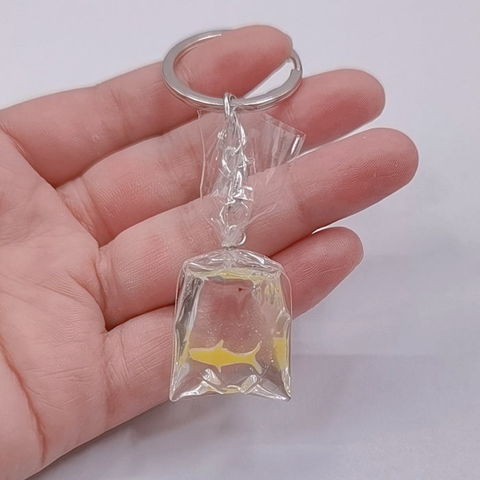 Wholesale Tropical Fish Transparent Resin Keychain MOQ≥2 JDC-KC-GSCT002