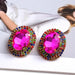 Jewelry WholesaleWholesale Color Rhinestone Crystal Earrings JDC-ES-SK100 Earrings 深刻 %variant_option1% %variant_option2% %variant_option3%  Factory Price JoyasDeChina Joyas De China