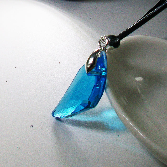 Wholesale Crystal Couple Pendant Necklace Simple Jewelry JDC-NE-yijian001