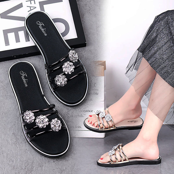 Jewelry WholesaleWholesale outer wear summer half drag fashion flower beach shoes sandals JDC-SD-RunH002 Sandal 润恒 %variant_option1% %variant_option2% %variant_option3%  Factory Price JoyasDeChina Joyas De China