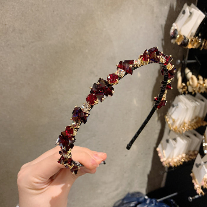 Jewelry WholesaleWholesale Crystal Rhinestone Hair Band JDC-HD-CR002 Headband 楚柔 %variant_option1% %variant_option2% %variant_option3%  Factory Price JoyasDeChina Joyas De China