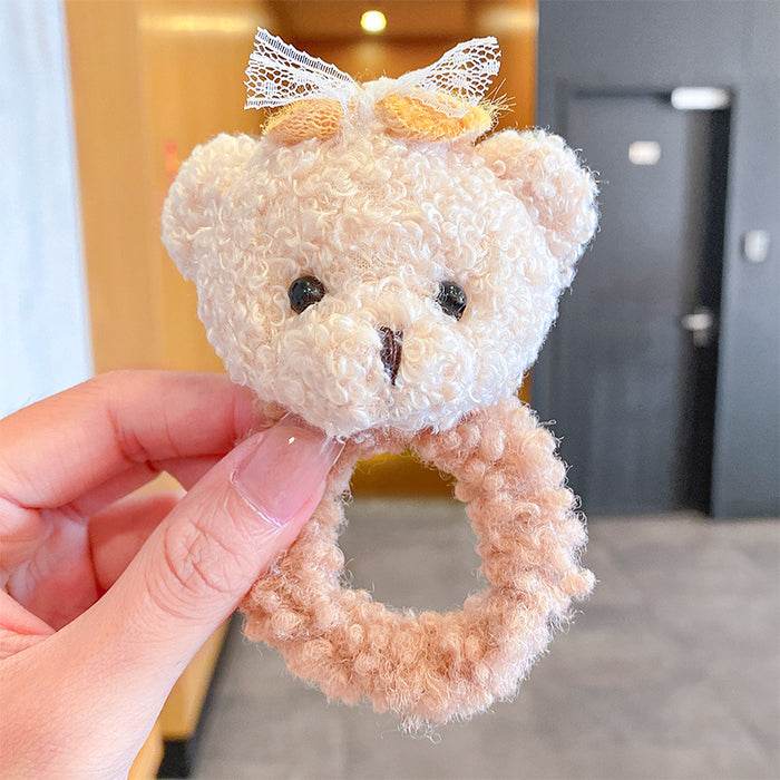 Jewelry WholesaleWholesale cartoon bear plush hair ring JDC-HS-GSHX061 Hair Scrunchies 恒曦 %variant_option1% %variant_option2% %variant_option3%  Factory Price JoyasDeChina Joyas De China