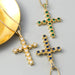 Jewelry WholesaleWholesale Brass Zircon Star Cross Necklace MOQ≥2 JDC-NE-JingY002 Necklaces 璟禹 %variant_option1% %variant_option2% %variant_option3%  Factory Price JoyasDeChina Joyas De China