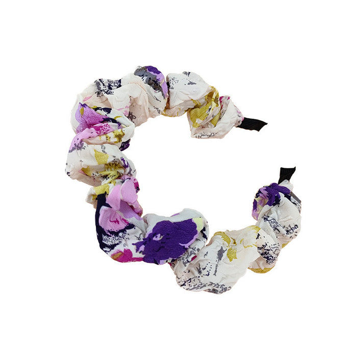 Wholesale cloth pleated headband printing JDC-HD-O122