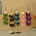 Jewelry WholesaleWholesale wind chimes purple feather weaving dream catcher network MOQ≥2 JDC-DC-JunX009 Dreamcatcher 俊贤 %variant_option1% %variant_option2% %variant_option3%  Factory Price JoyasDeChina Joyas De China