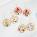 Jewelry WholesaleWholesale Transparent Resin Dried Flower Earrings DIY Epoxy Preserved Flower JDC-ES-Juej003 Earrings 觉际 %variant_option1% %variant_option2% %variant_option3%  Factory Price JoyasDeChina Joyas De China