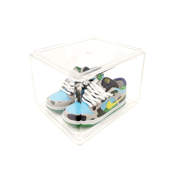 Wholesale Enamel Sneakers Plastic Transparent Box Keychains Ornaments JDC-KC-TuoH007