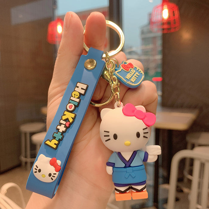 Wholesale key chain pendant silicone doll keychain MOQ≥2 JDC-KC-JCai022