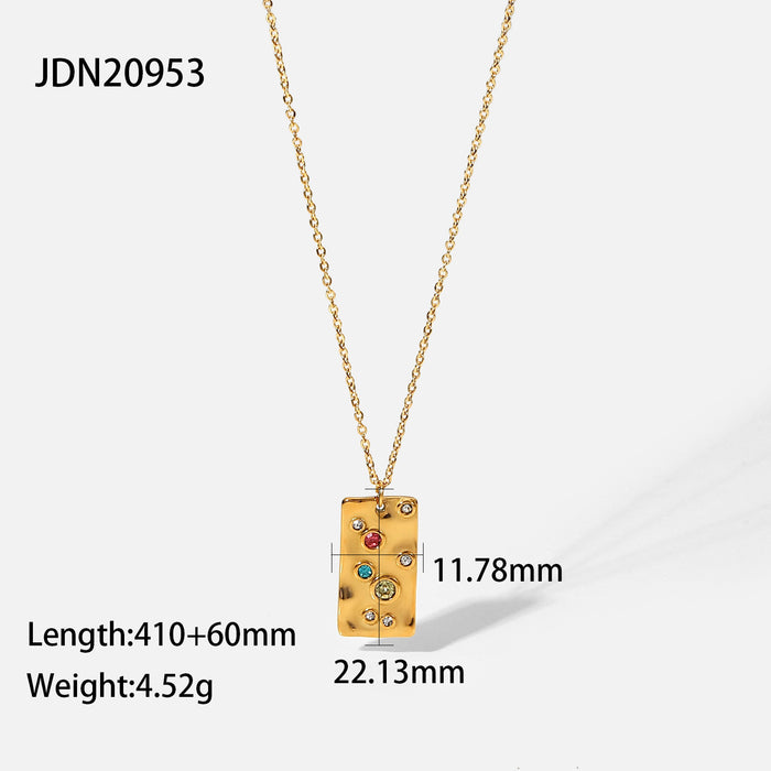 Jewelry WholesaleWholesale Gold Titanium Steel Gold Plated Necklace JDC-NE-JD381 Necklaces 杰鼎 %variant_option1% %variant_option2% %variant_option3%  Factory Price JoyasDeChina Joyas De China