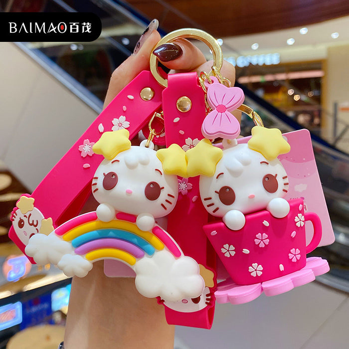 Wholesale Keychains Hardware PVC Cartoon Cute MOQ≥2 JDC-KC-BaiM055