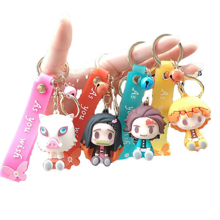 Wholesale cartoon key chain cute doll doll bag pendant MOQ≥2 (M) JDC-KC-GMeng001