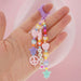 Jewelry WholesaleWholesale Boho Resin Acrylic Imitation Pearl Beaded Rainbow Smiley Keychain JDC-KC-Yuxz004 Keychains 煜星珠 %variant_option1% %variant_option2% %variant_option3%  Factory Price JoyasDeChina Joyas De China