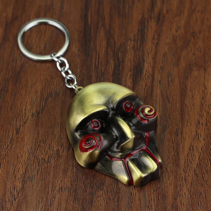 Wholesale Keychains For Backpacks chainsaw fright mask keychain alloy pendant JDC-KC-AWen021