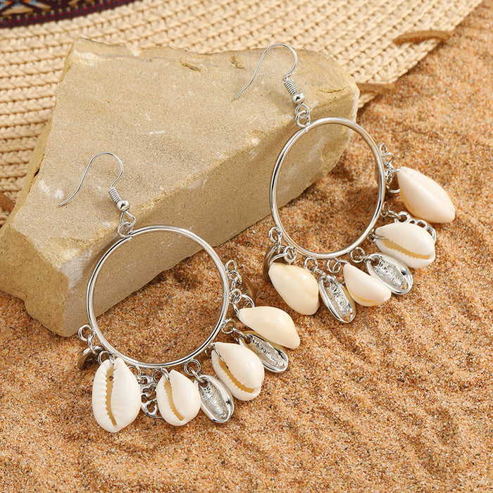 Jewelry WholesaleWholesale marine life series shell earrings JDC-ES-KaiQ035 Earrings 凯庆 %variant_option1% %variant_option2% %variant_option3%  Factory Price JoyasDeChina Joyas De China