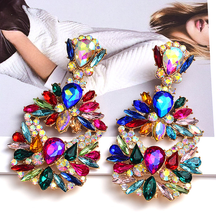 Jewelry WholesaleWholesale Color Rhinestone Crystal Irregular Earrings JDC-ES-SK098 Earrings 深刻 %variant_option1% %variant_option2% %variant_option3%  Factory Price JoyasDeChina Joyas De China