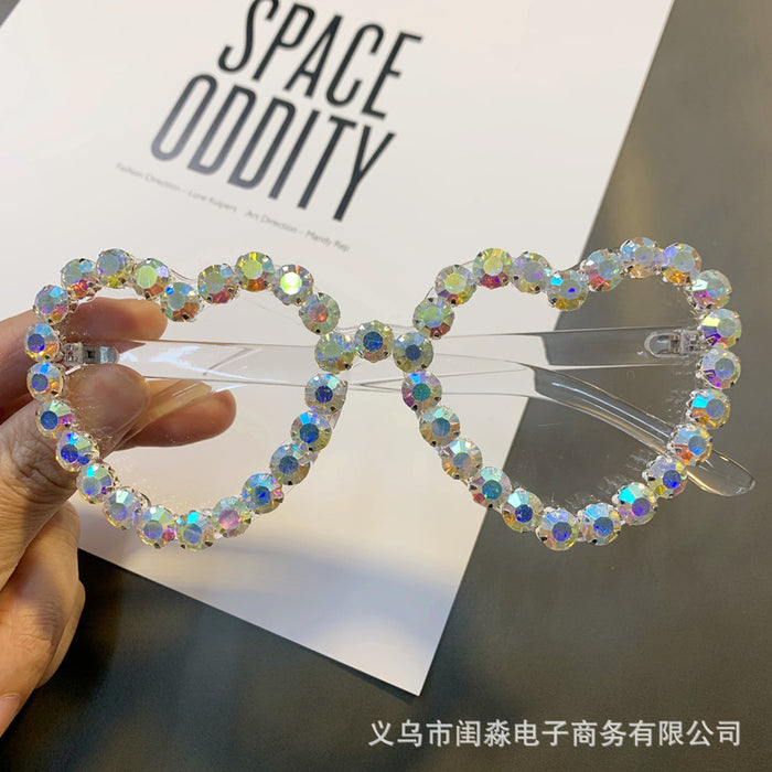 Jewelry WholesaleWholesale Heart Rhinestone Acrylic Ladies Sunglasses MOQ≥2 JDC-SG-GuiM011 Sunglasses 闺淼 %variant_option1% %variant_option2% %variant_option3%  Factory Price JoyasDeChina Joyas De China