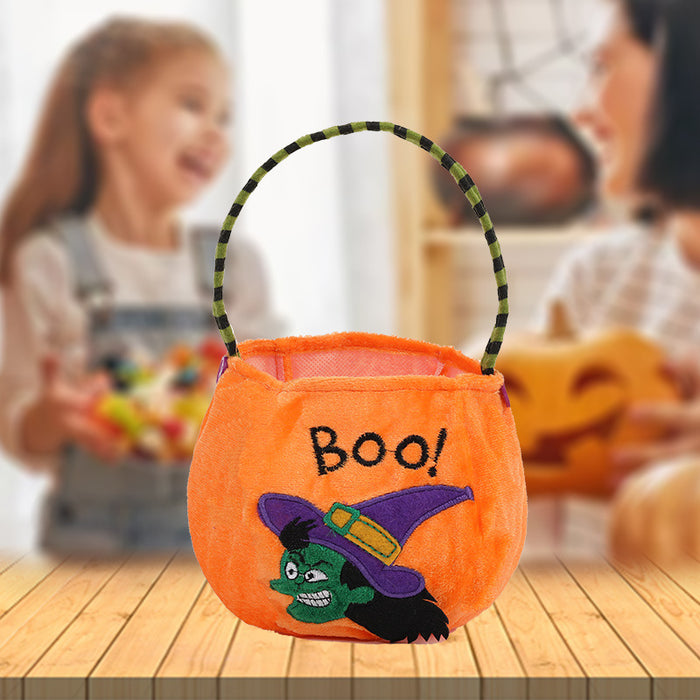 Wholesale Halloween Kids Candy with Hood Round Tote Bag MOQ≥2 JDC-DCN-QChi001