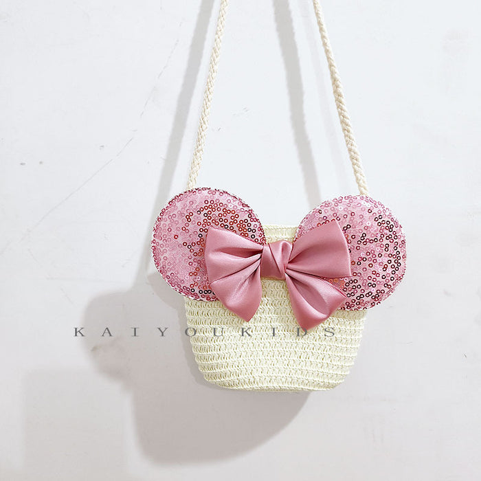 Wholesale Children's Straw Shoulder Bag JDC-SD-Kaiyou002