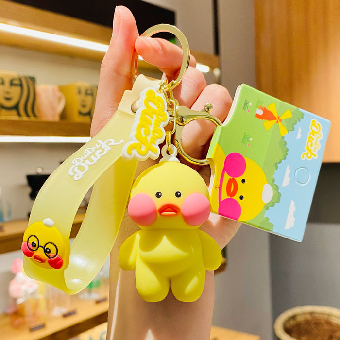 Wholesale cute ocean series creative duckling bag car key pendant JDC-KC-SCheng022