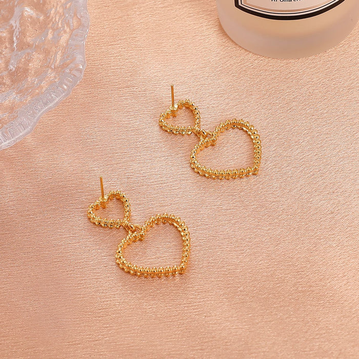 Jewelry Wholesalewholesale Heart Shaped Alloy earrings JDC-ES-D794 Earrings 晴雯 %variant_option1% %variant_option2% %variant_option3%  Factory Price JoyasDeChina Joyas De China