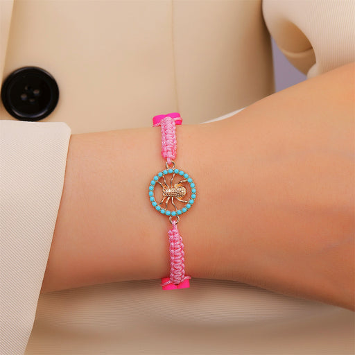 Jewelry WholesaleWholesale Color Adjustable Bracelet Insect Flower Hand Woven JDC-BT-D115 Bracelet 晴雯 %variant_option1% %variant_option2% %variant_option3%  Factory Price JoyasDeChina Joyas De China