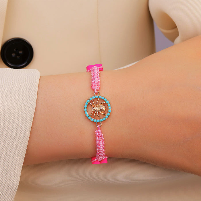 Jewelry WholesaleWholesale Color Adjustable Bracelet Insect Flower Hand Woven JDC-BT-D115 Bracelet 晴雯 %variant_option1% %variant_option2% %variant_option3%  Factory Price JoyasDeChina Joyas De China