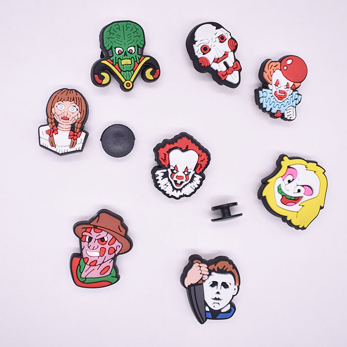 Wholesale Croc Charms Random 100pcs Cartoon Cute PVC DIY Accessories (M) Halloween JDC-CCS-XinQ019