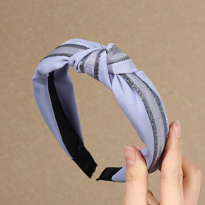 Wholesale wide brim wash face pressure hair non-slip headband  JDC-HD-LanMu002