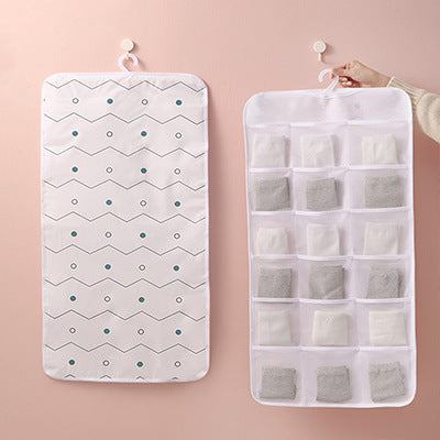 Wholesale PEVA Non Woven Hanging Fabric Storage Bag MOQ≥2 JDC-SB-Jiuf001