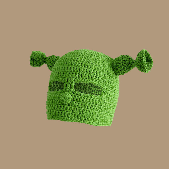 Wholesale Hat Wool Cute Funny Green Monster Knitted Hat JDC-FH-MKai001