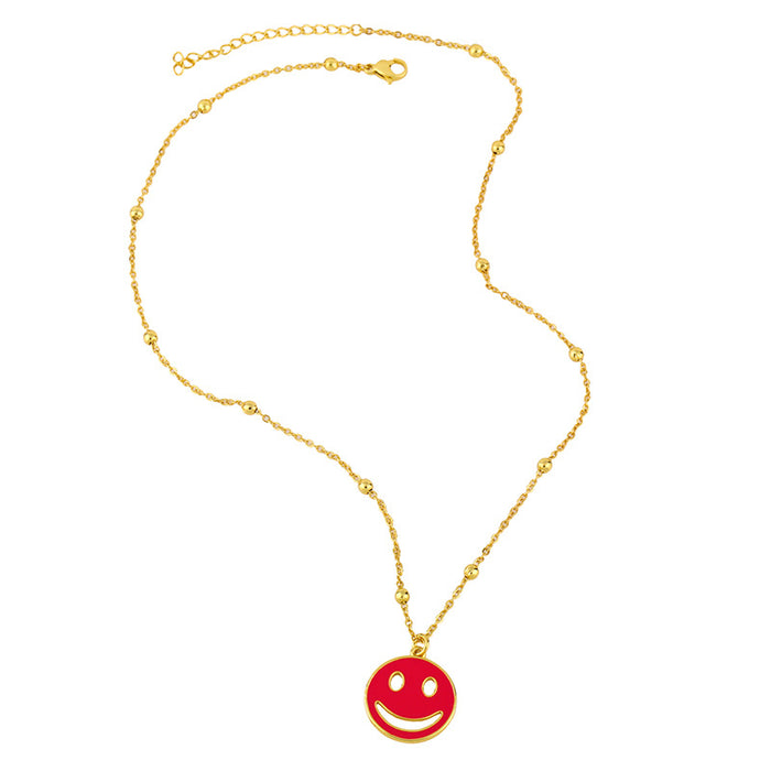 Jewelry WholesaleWholesale smile expression hip hop punk neckchain JDC-NE-AS570 Necklaces 翱昇 %variant_option1% %variant_option2% %variant_option3%  Factory Price JoyasDeChina Joyas De China